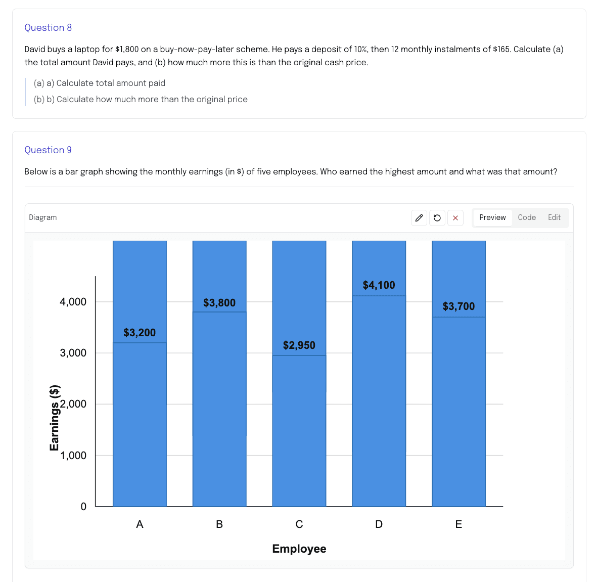 Teacher configuring differentiated worksheets in EdEase